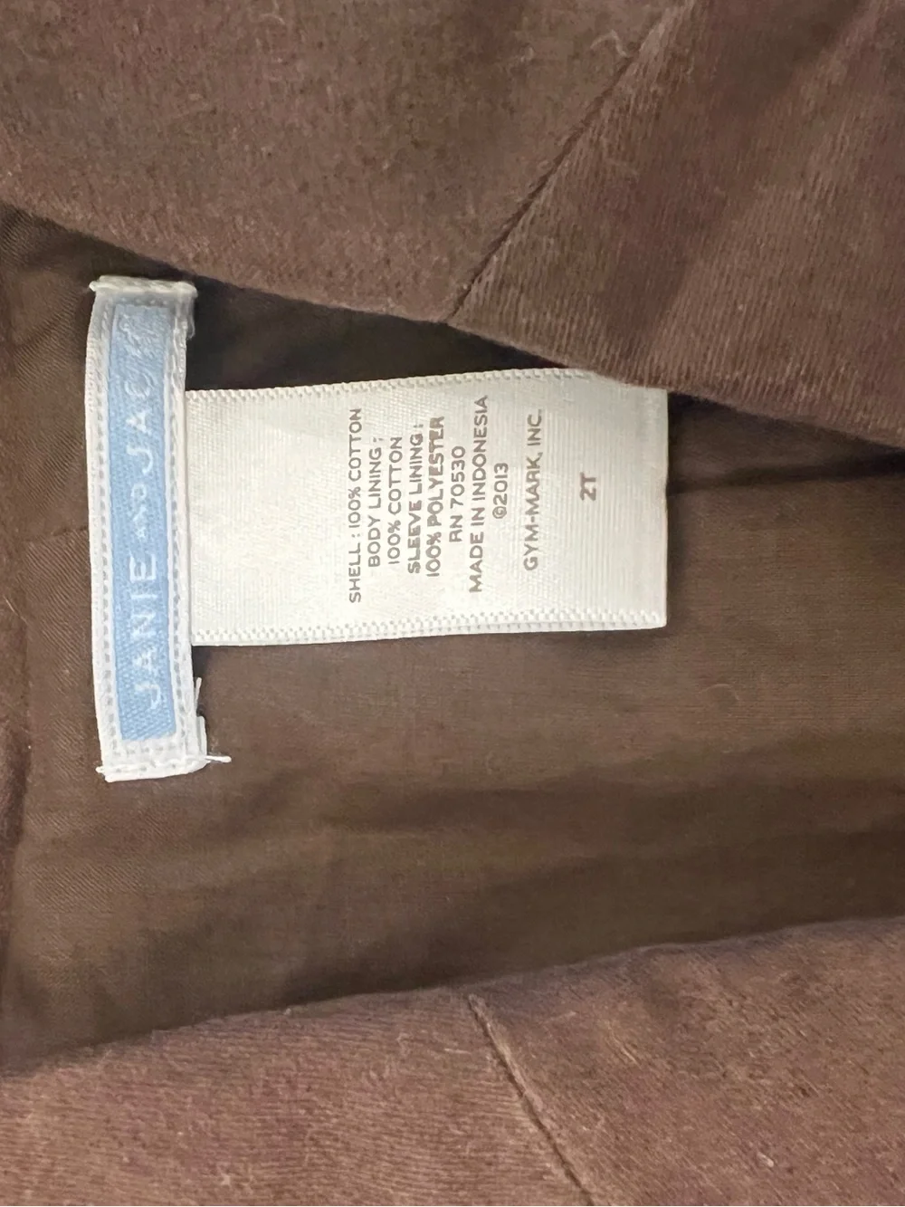 Janie and Jack Brown blazer Jacket